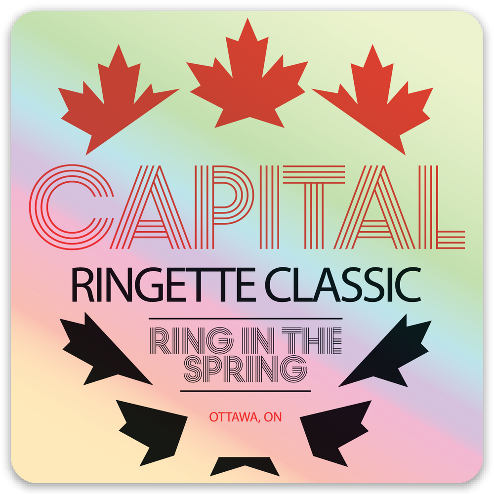 Capital Ringette Classic Holographic Sticker