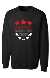 Capital Ringette Classic Black Sweatshirt-YOUTH