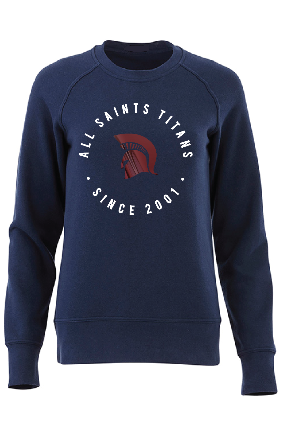 All Saints Raglan Navy Crewneck sweatshirt-Ladies