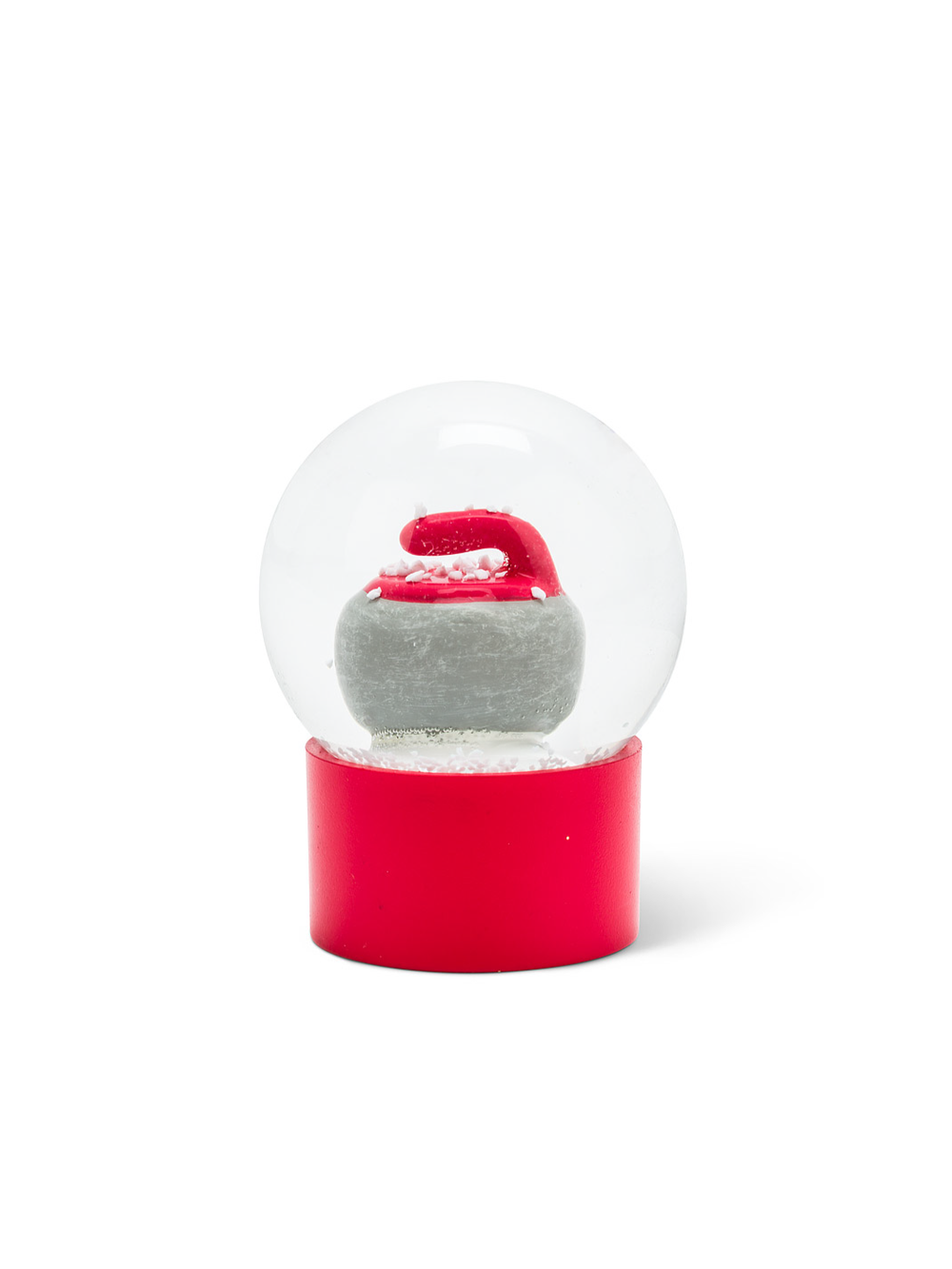 Curling Rock Mini Snow Globe