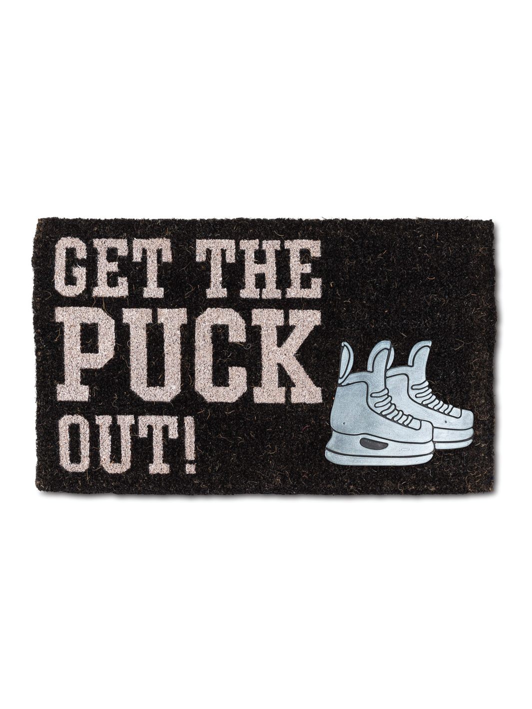 Get The Puck Out with Skate Door mat