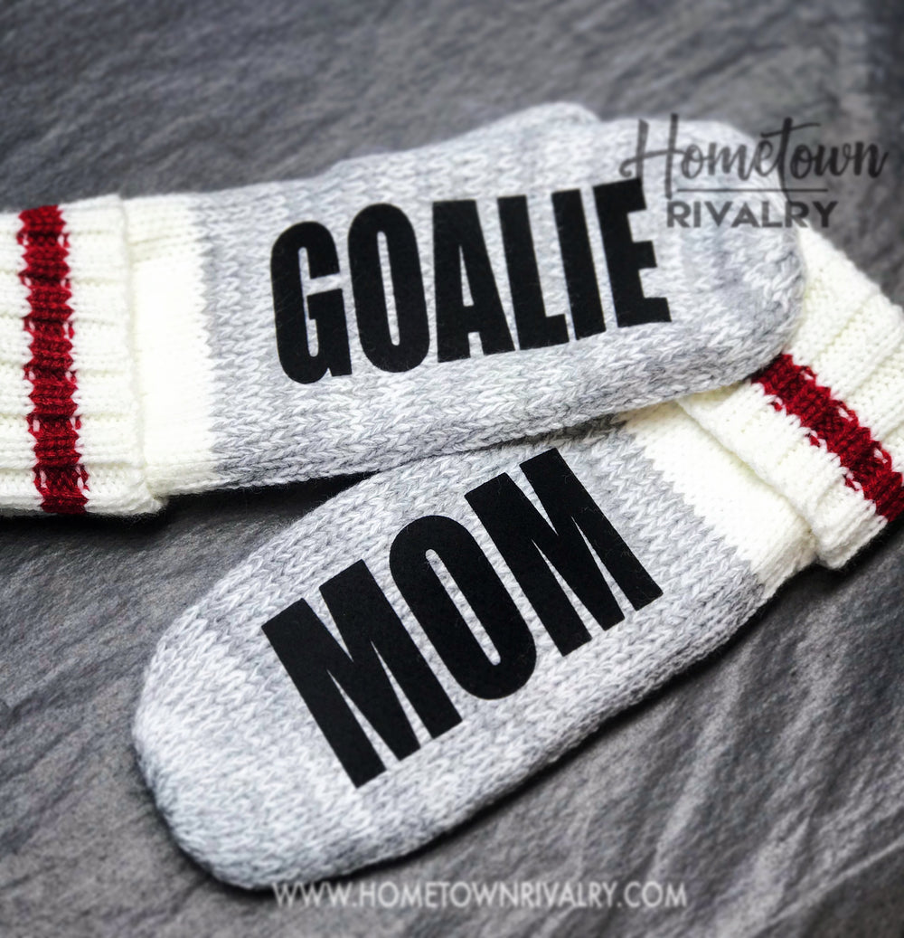 Goalie Mom Message Mittens