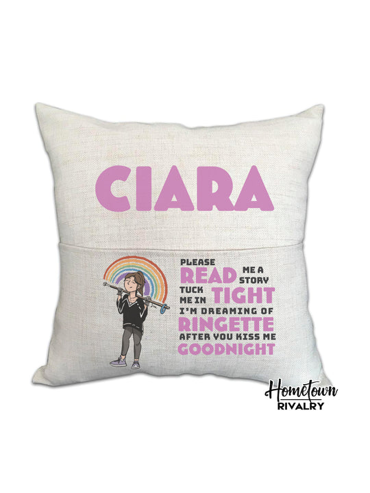 Personalized Ringette Pillow